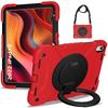 Rotatable Stand Armor Case for iPad A16 2025 11th 10.9 2022 10th Gen. Hybrid Cover With Handle Grip Shoulder Strap PC Silicone