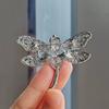 Elegant Rhinestone Brooch Zinc Zinc Alloy Women Brooches Gifts Crystal Dragonfly Badge Pin  Blazer