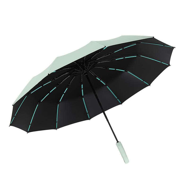 2025 new ring buckle anti-rebound retraction umbrella automatic sun umbrella UV protection women's sunscreen umbrella