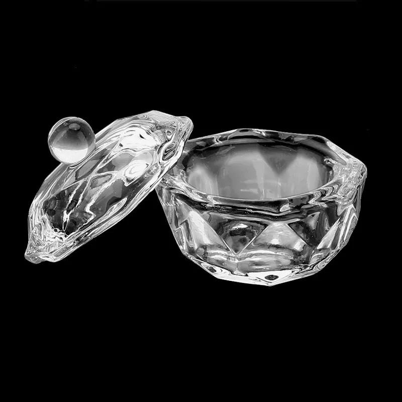 1Pcs Crystal Glass Dappen Dish Lid Bowl Cup Holder Manicure Equipment Nail Tool for Art Acrylic Nail Art Tools  Manicure Sets Crystal Glass Cup