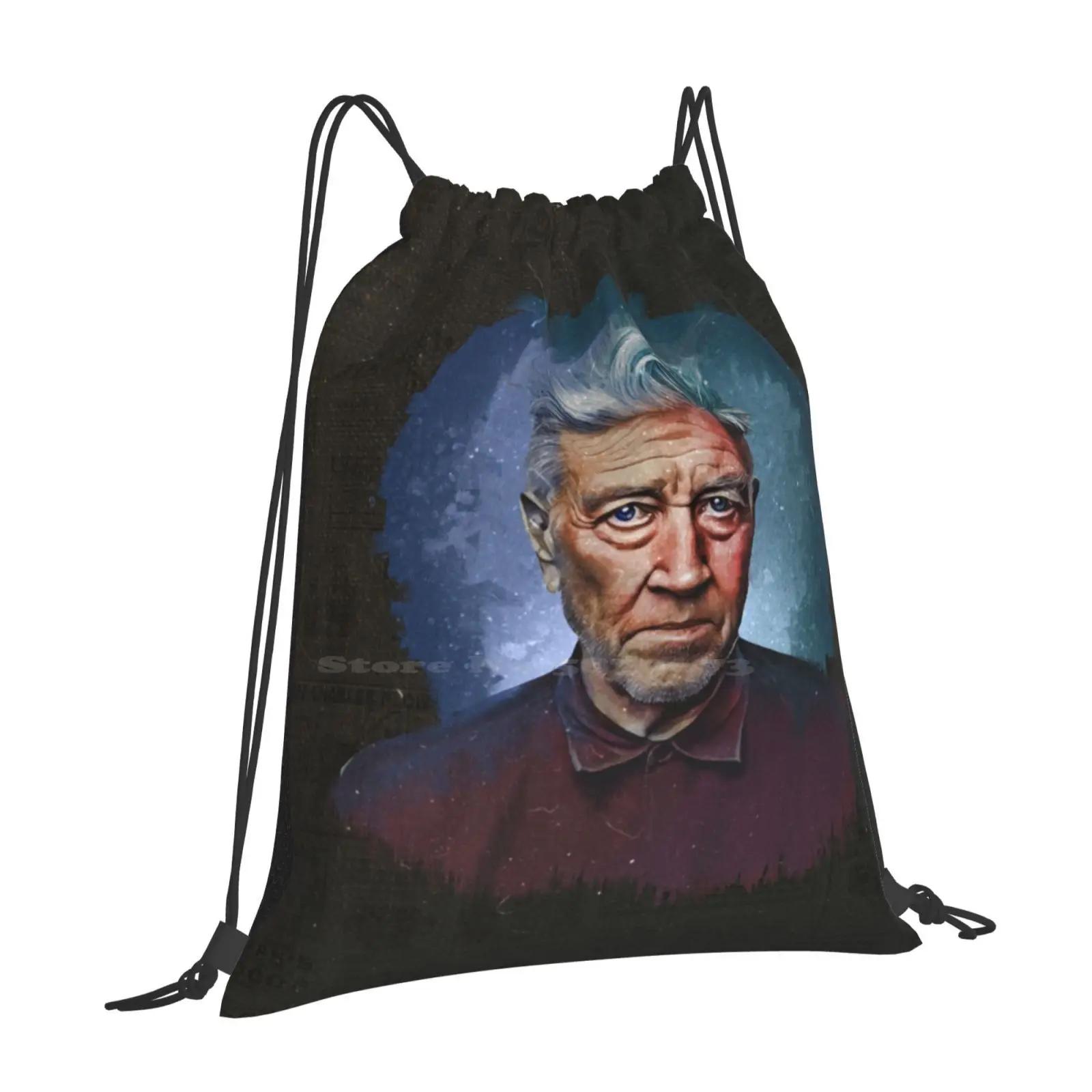 Lynch | Cool Director Portraits Pattern Design Laptop Travel School Bags David Lynch Stuff Trending David Lynch Top Selling OneSize