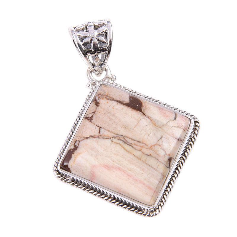 Natural Wild Horse Turquoise 925 Solid Sterling Silver Gift Pendant 1.75" H0o87