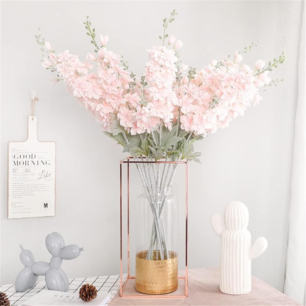 Primrue 6 Pcs Delphinium Artificial Flowers For Tall Vase Larkspur Fake Flowers 33.5In Long Stem Faux Silk Flowers For Home Wedding Baby Shower Floral Arrangement Centerpiece Table Decorations C113541850