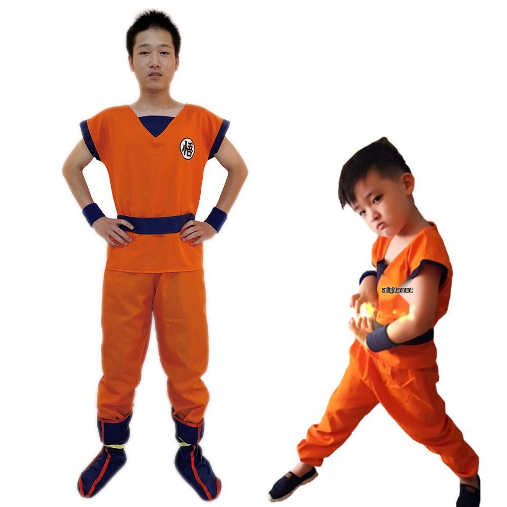 Halloween Dragon Ball Master Roshi & Goku Parent-Child Costume Set