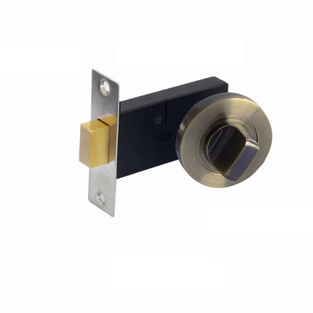 Bathroom Zinc Alloy Single-side Door Lock Living Room Secret Door Invisible Locks Indoor Anti-theft Security Lock Home Hardware