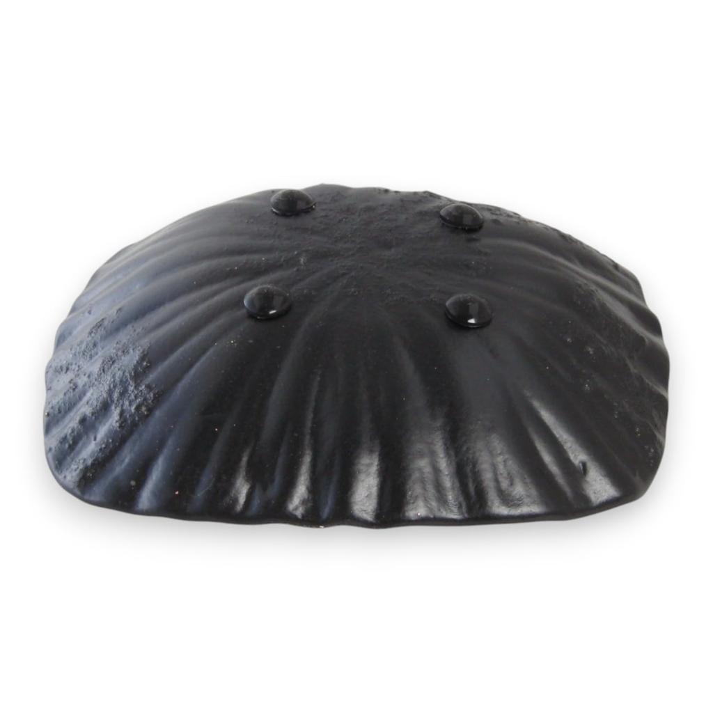 J-kitchens Side Plate, Glass Plate, Oval, Medium, Red and Gold, 14cm, Sairan