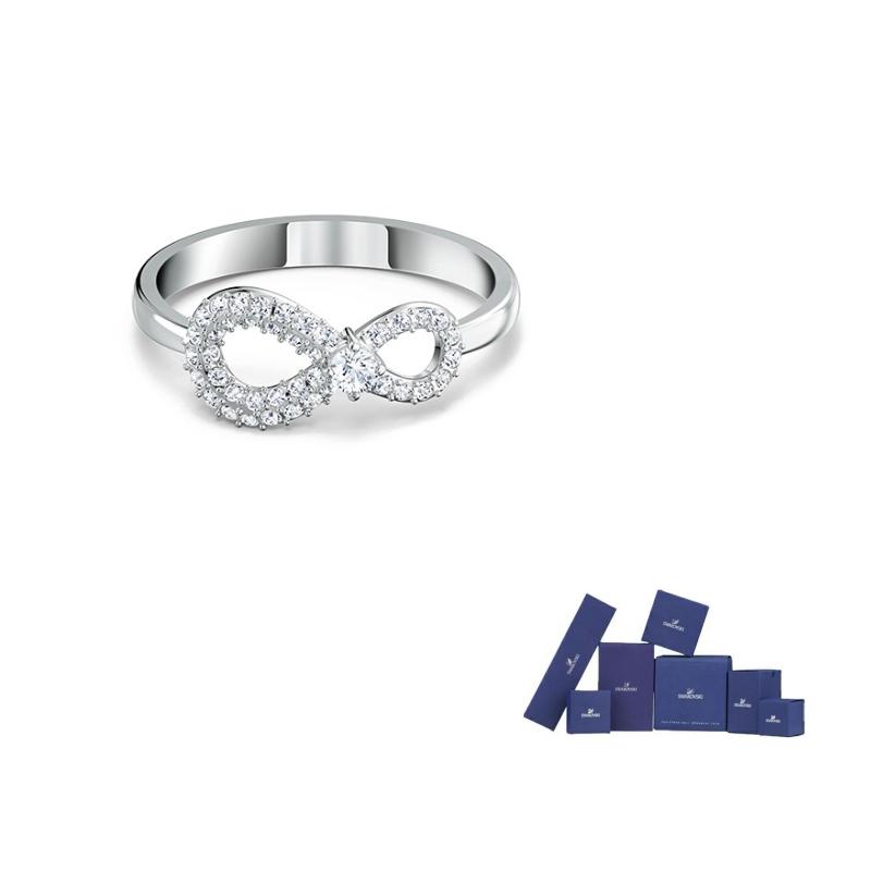 Swarovski Infinity Eternal Love Rhodium Plated Ring Women ring White 5535410