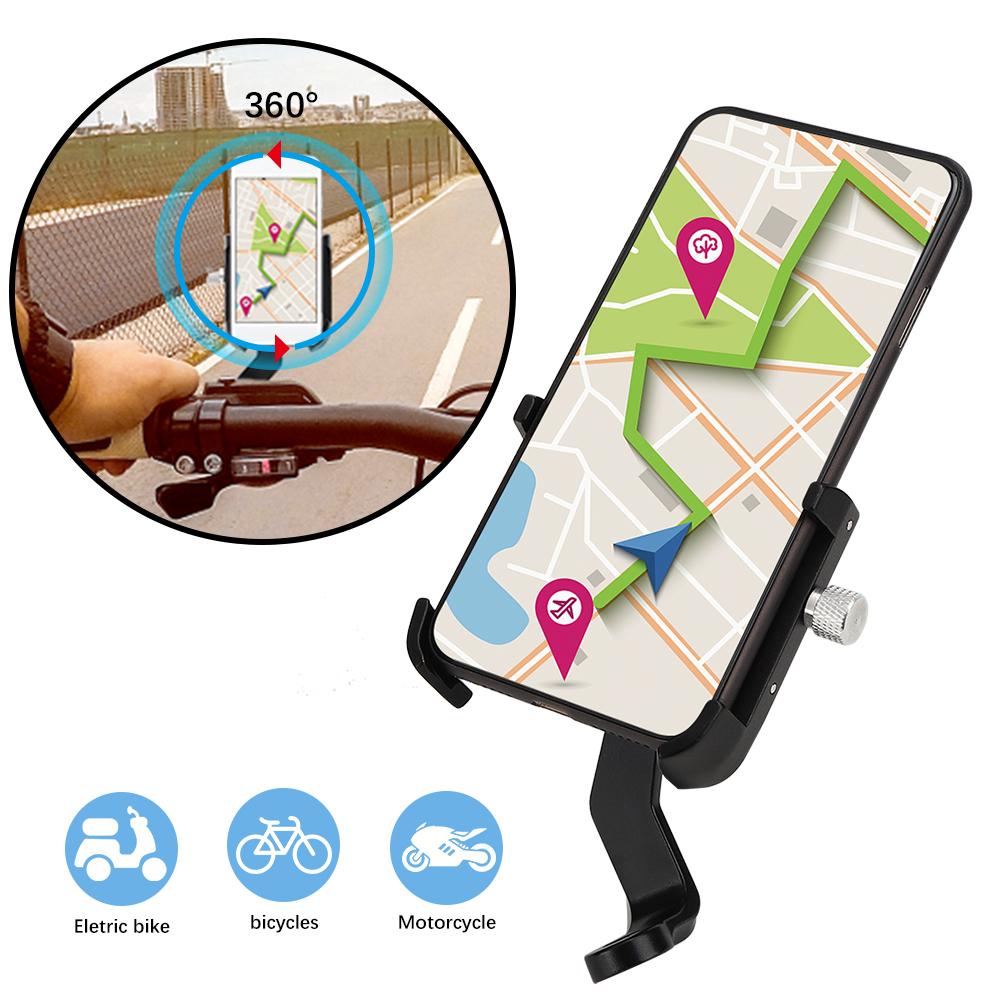 360 Degrees Rotating Bicycle Phone Holder Universal Bike Motorcycle Handlebar Stand Mount