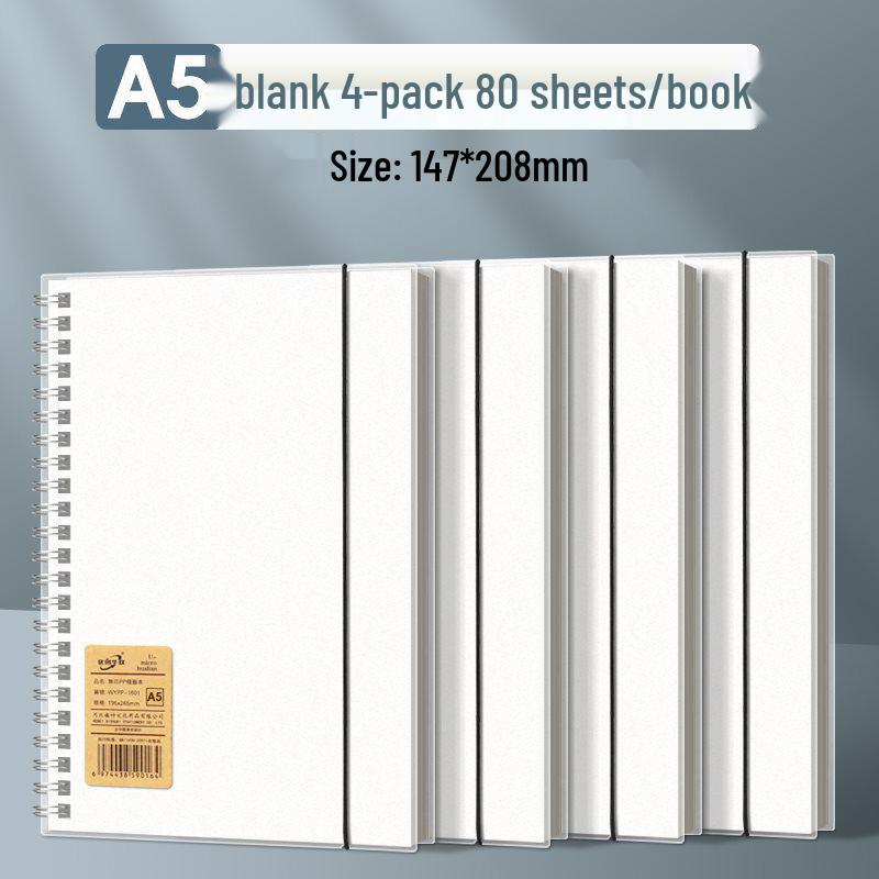Minimalist Flip Coil Notebook B5/A5 - Thick College/Postgraduate English Record Book