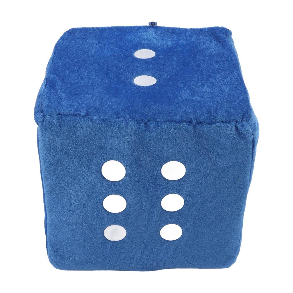 Plüschwürfelspielzeug, bequemes gefülltes Würfelspielzeugkissen für die Dekoration des Sofas zu Hause, OrnamentBlue