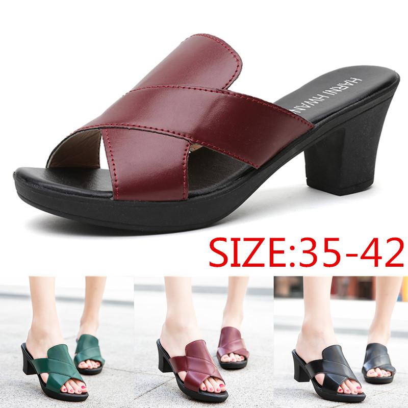 Summer Fashion Women's Shoes High-heeled Platform Thick-heeled Sandals  Platform Slippers 5cm Chunky Pumps Sandals comprar a buen precio — entrega  gratuita, reseñas reales con fotos — Joom