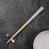 LAYANA a Luxurious Gift Stainless Made In Gold-Rimmed Chopsticks, Idea. Gold-plated Chopsticks, 23cm, SUS18/10 Steel, Taiwan, White.