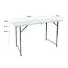 Portable HDPE Folding Outdoor Table with Chairs – Rectangular for Dining, Study, or Exhibitions