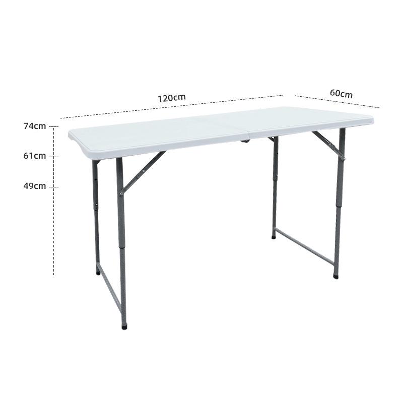Portable HDPE Folding Outdoor Table with Chairs – Rectangular for Dining, Study, or Exhibitions