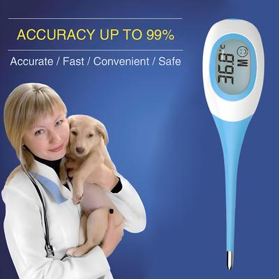 Professionelles LED Haustier Hund Katze Elektronisches Thermometer Sicher Nass Trocken Thermometer Veterinärthermometer Haustier Medizinische Ausrüstung Werkzeuge