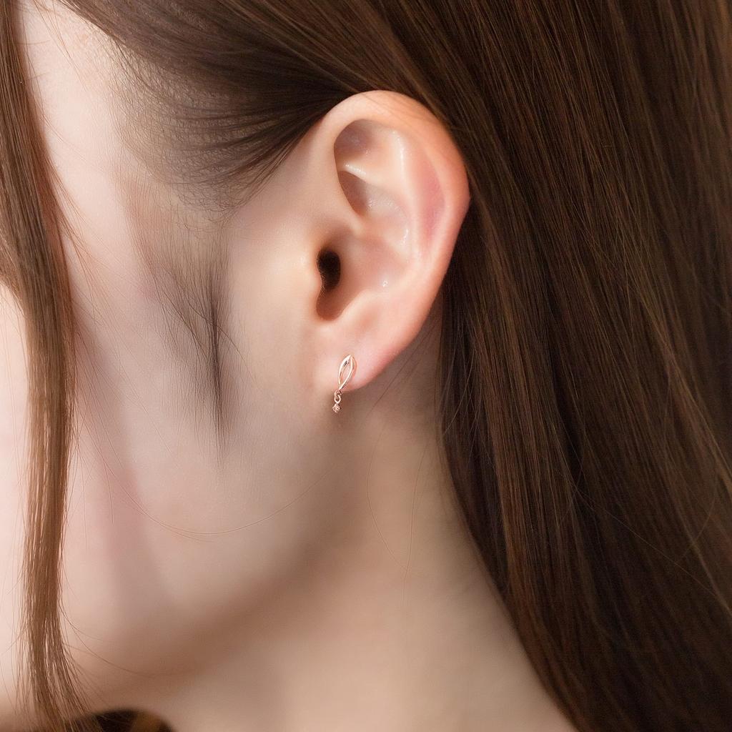 ESTELLE K10 Roségold Diamant-Ohrringe, 0212-1441-0022-0000