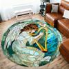 1PC Angel Harp Office Round Area Rug, Under Office Chairs Bedroom Living Room Home Decor, Carpet for Office -1110057