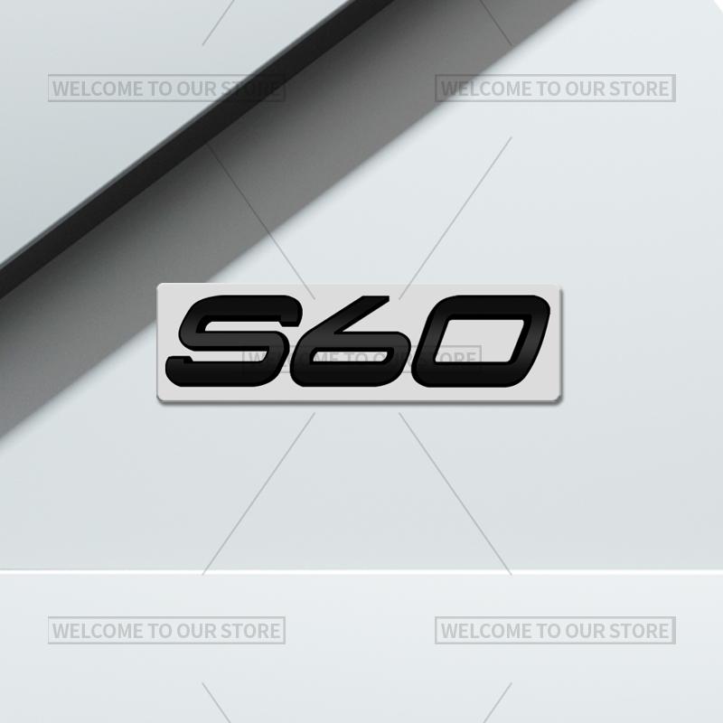 3D Car Styling For Volvo XC40 XC60 XC70 XC90 S60 S90 V70 V60 V40 AWD Glossy Black Emblem Badge Metal Stickers Rear Trunk Decals