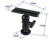 Swivel Fish Finder Mount Base GPS Electronics Fishfinder Holder Mounting Stand Plate GPS Navigation Fish Finder Bracket For Boat