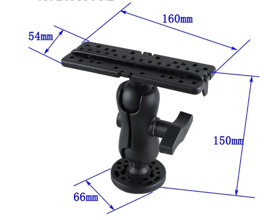 Swivel Fish Finder Mount Base GPS Electronics Fishfinder Holder Mounting Stand Plate GPS Navigation Fish Finder Bracket For Boat