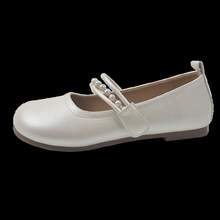 

Нежные плоские одинарные туфли женские летние темпераментные туфли Мэри Джейн со стременами модные и удобные 40 бежевый