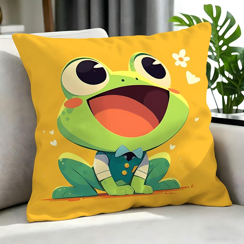 cute cute frog Cushion Cover Cushion Cover Set Pcs x x x Pillowcase Decorative Sofa Home Decor