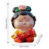 Art Craft Car Cute Doll Ornament Decorative Tang Dynasty Woman Figurine  Bookshelf