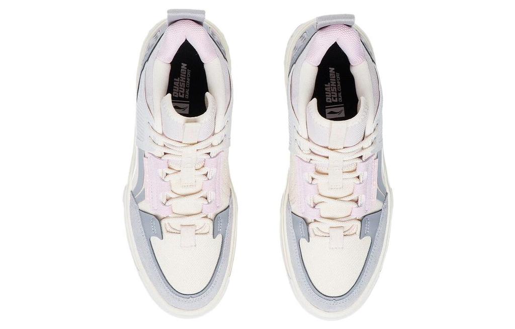 Li Ning Textile, Synthetic Leather Slip Resistant, Abrasion Resistant, Height Increasing Mid top Skateboard Shoes AGCS240-3