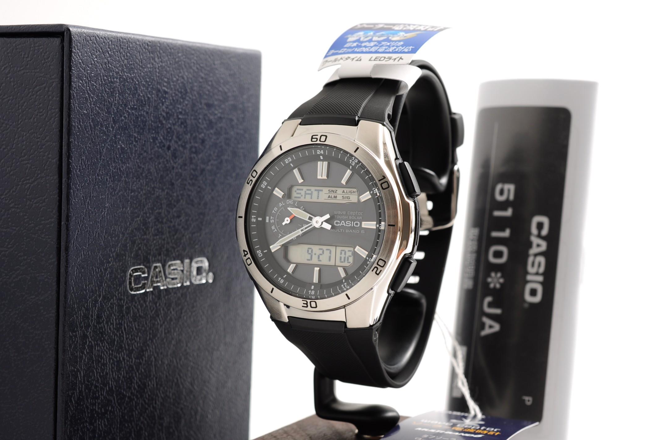 

CASIO WAVE CEPTOR WVA-M650-1AJF Аналогово-цифровые Солнечные Атомные Радиоуправляемые Мужские Часы НОВЫЕ