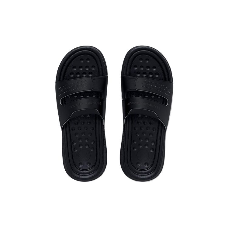 Under Armour Women's Ansa Studio Slide Black Jet Grey Slides 3025045-001