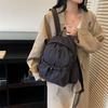 Korean version of large-capacity nylon backpack 2025 autumn new light leisure commuter backpack student bag