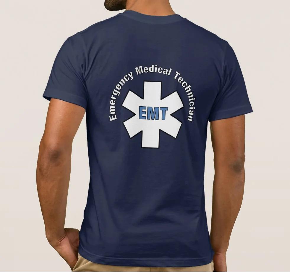 Emergency Medical Paramedic EMT Star of Life TShirt 100 Cotton ONeck Summer Short Sleeve Casual Mens Tshirt Size S3XL