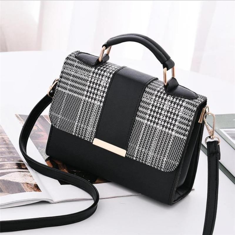Neue Nischen-Einschulter-Damenhandtasche Generation Twill-Spleiß-Quadratische tragbare Umhängetasche