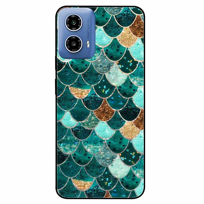 For Moto G34 5G Case G 24 Soft Silicone Fashion Animals TPU Bumper for Motorola Moto G24 G04 Painted Phone Covers Luxury Capa