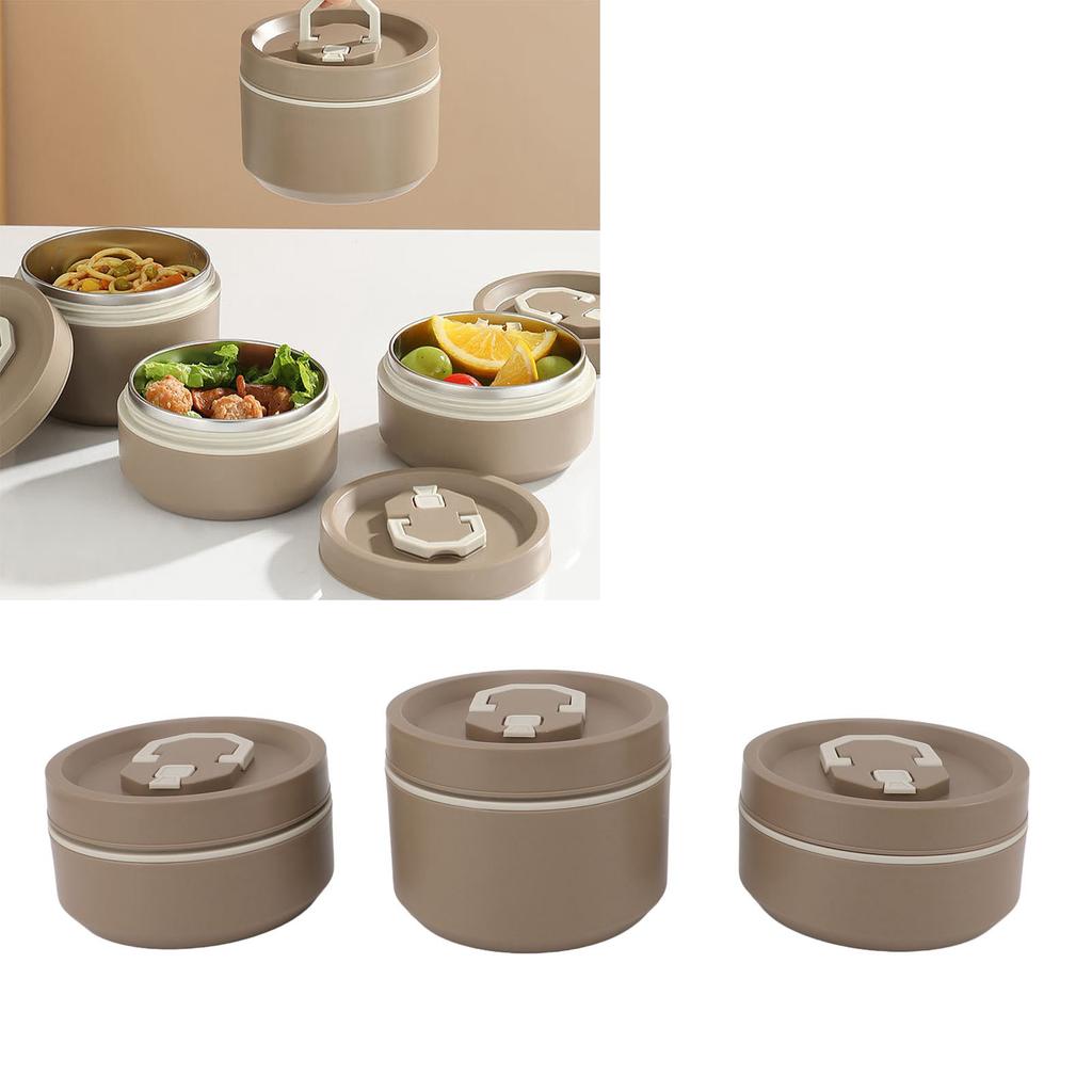 Lancheira Empilhável Aço Inoxidável 304 À Prova de Vazamento Multicamadas Recipiente Térmico para Alimentos para Trabalho Escola Viagem 2 peças
