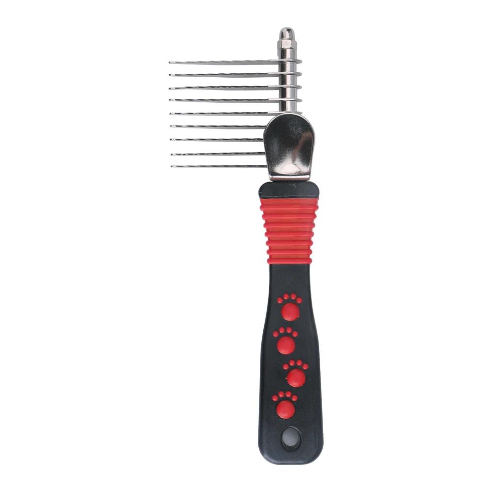 

Pet Undercoat Hair Brush Dog Grooming Dematting Tool for Shedding Fur Rake Comb for Cats Long Hair Dogs Detangling Matted Knots
