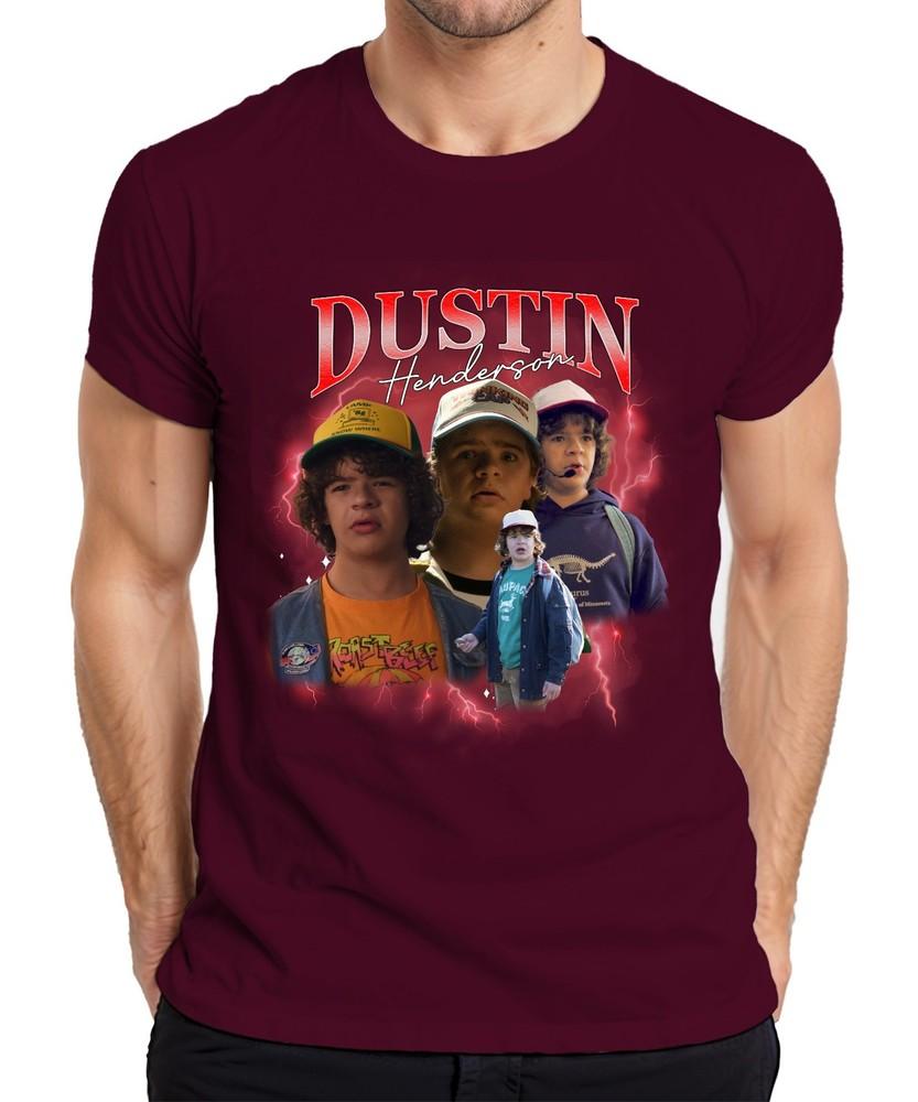Dustin Henderson Stranger Fan Gift Retro 80s Vintage Hawkins Unisexs TShirt