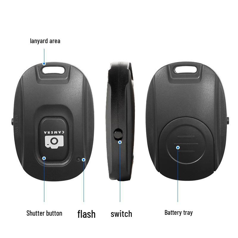 Wireless Bluetooth Selfie Remote: One-Button Control for Photos & Videos