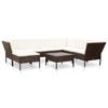 Day and Night - Day and Night Garden Furniture Set 8 Pieces and Brown Synthetic Rattan Cushions
