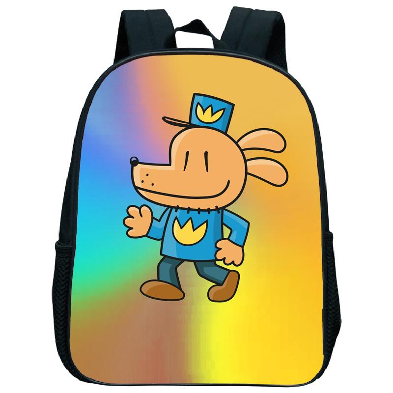 Dog Man Kindergartenrucksack 12 Zoll Dogman Kinder Junge Mädchen Kindergartentasche Kleinkind Zurück zur Schule Geburtstagsgeschenk