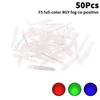 50Pcs 5Mm Full-Color Led Rgb Red/Green/Blue Common Cathode/Anode Four Feet Transparent Highlight Color Light 5Mm Diode Colorful