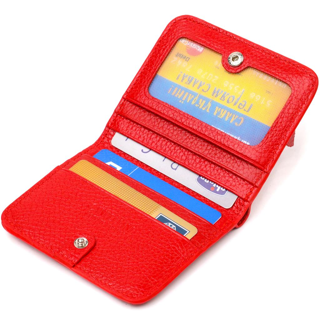 Excellent Small Size Women's Wallet Made of Genuine Leather Flotar CANPELLINI 21803 Red