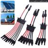 2 To 4/6/8 Y Branch P Solar Connectors for Solar Panels,Tool-Free Connectors 10awg, Solar Panel Splitter,for Boat and RV