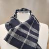 Men's Winter Lightweight and Warm TR Fleece Check Muffler RN4C052