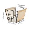 Metal Wire Basket for Household Storage and Laundry Organization