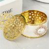 European Style Hollow Candy Box Gold Plastic Small Box Wedding Party Gift Box Baby Shower Gift Box