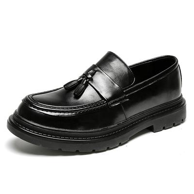 Spring Men's Black Penny Loafer Thick Soled Casual Shoes Men's Business Dress Shoes English Style Men Loafers Shoes Moccasin