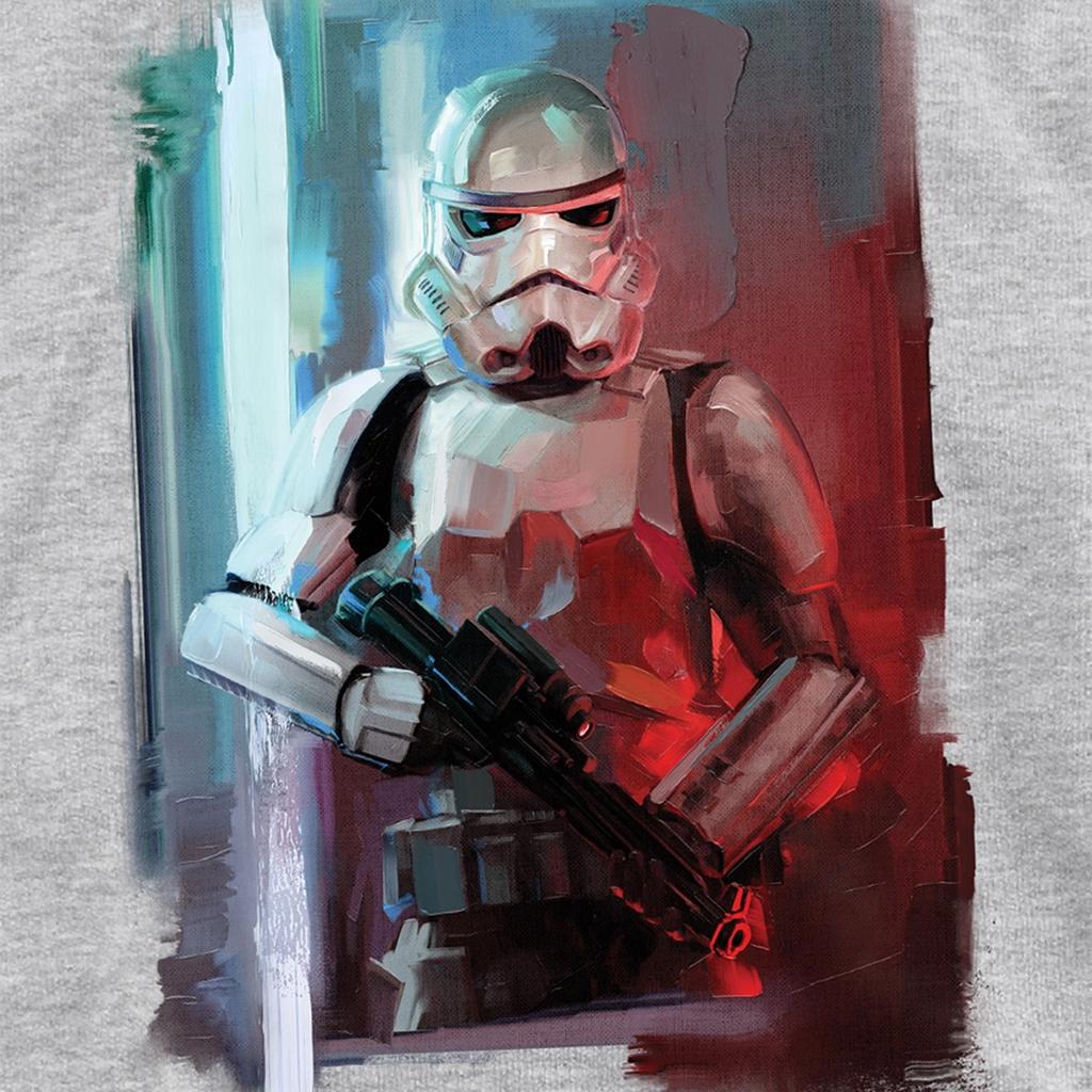 Stjärnornas krig: Obi-Wan Kenobi Barn/Barn Stormtrooper Målad Pullover Huvtröja