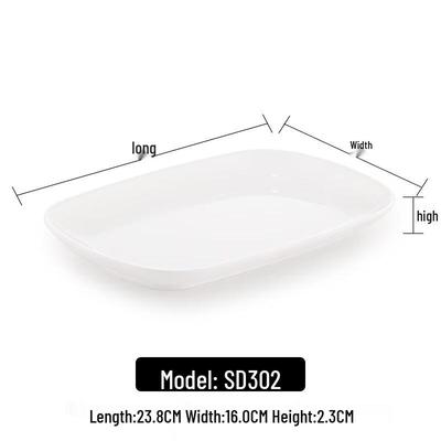 Hampton Rectangular Melamine Serving Plate