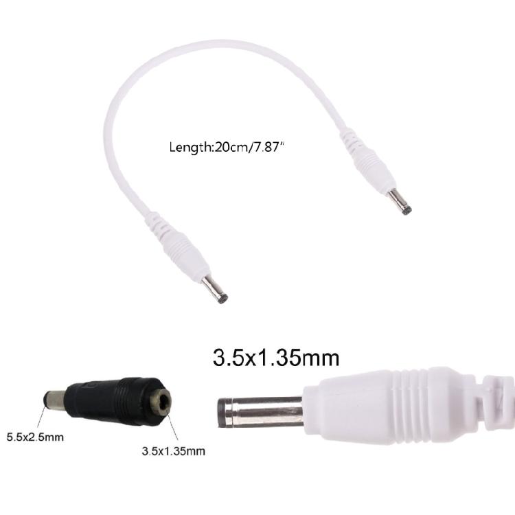 Long lasting DC3.5x1.35mm Power Adapter Cord for Electronic Devices 20cm